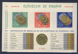 ** 1964 Az Innsbrucki Téli Olimpia érmesei Blokkpár Mi 28 A+B - Altri & Non Classificati