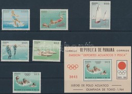 ** 1964 Tokiói Olimpia Sor Mi 734-739 + Blokk Mi 21 - Other & Unclassified