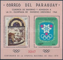 ** 1968 Téli Olimpia; Festmény Blokk Mi 111 - Otros & Sin Clasificación