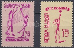 ** 1955 Európa Bajnokság, Röplabda Sor Mi 1517-1518 - Other & Unclassified