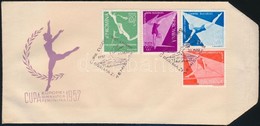 1957 Tornász Európa Bajnokság Mi 1639-1642 FDC - Andere & Zonder Classificatie