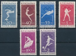 ** 1960 Nyári Olimpia Sor Mi 1847-1852 + Blokk Mi 46 - Autres & Non Classés