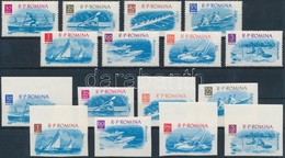 ** 1962 Evezős Sportok Fogazott és Vágott Sor Mi 2048-2063 - Other & Unclassified