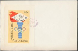 1964 Nyári Olimpia Blokk Mi 58 FDC - Other & Unclassified