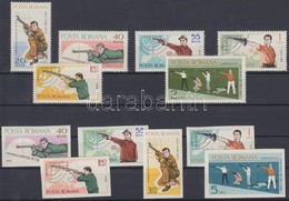 ** 1965 Lövészet EB. Fogazott és Vágott Sor Mi 2407-2418 - Andere & Zonder Classificatie