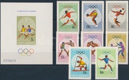 ** 1968 Nyári Olimpia, Mexikó Sor Mi 2697-2704 + Blokk 67 - Other & Unclassified