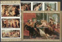 ** 1977 400 éve Született Rubens 2 ívszéli Hármascsík Mi 452-457 + Blokk Mi 2 - Andere & Zonder Classificatie