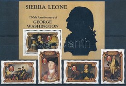 ** 1982 George Washington Születésének 250. évfordulója Sor Mi 683-686 + Blokk 10 - Autres & Non Classés