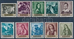 ** 1962 Zurbarán Festmények, Bélyegnap Sor Mi 1304-1313 - Autres & Non Classés