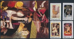 ** 1981 Picasso Születésének 100. évfordulója Sor Mi 538-541 + Blokk 28 - Other & Unclassified