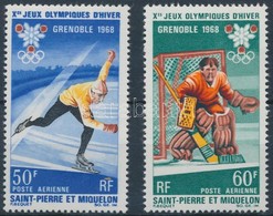 ** 1968 Téli Olimpia, Grenoble Sor Mi 423-424 - Other & Unclassified