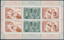 ** 1975 Michelangelo Kisív Sor Mi 4329-4334 + Blokk Mi 101 - Andere & Zonder Classificatie