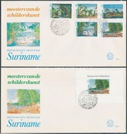 1981 Festmények Sor Mi 957-961 + Blokk Mi 31 2 FDC - Other & Unclassified