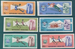 ** 1967 Grenoblei és Mexikói Olimpia Vágott Sor Mi 626-631 - Altri & Non Classificati