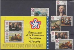 ** 1976 200 éves Az Amerikai Függetlenség Sor+blokk Mi 1144-1149 + 101A - Otros & Sin Clasificación