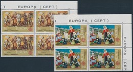 ** 1975 Europa CEPT: Festmények Sor ívsarki Négyestömbökben,
Europe CEPT: Paintings Set Corner Blocks Of 4
Mi 2355-2356 - Altri & Non Classificati