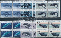 ** 1988 Bálnák Sor Négyestömbökben,
Whales Set In Blocks Of 4
Mi 1056-1061 - Other & Unclassified