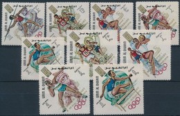 ** 1969 Müncheni Olimpia Sor Felülnyomással Mi 323-331 A - Andere & Zonder Classificatie