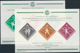 ** 1962 Első Nemzeti Sportjátékok Caracas Blokk Sor Mi 8-9 - Otros & Sin Clasificación