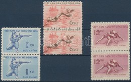 (*) 1959 Népsport 3 Pár Mi 105-107 (105 Apró Festékhiány) - Otros & Sin Clasificación