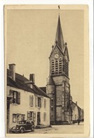 Carte Postale Ancienne Longeau - L'Eglise Et La Gendarmerie - Le Vallinot Longeau Percey