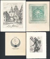 6 Db Külföldi Ex Libris:, Rézkarc, Papír, Jelzett A Karcon (Votlucka, Bötel, Sadwsvei, Vodzazka, Peixoto, André, 5×5-9×7 - Other & Unclassified