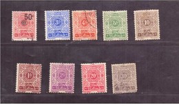 Maroc. Protectorat. 17 Timbres-Taxes Tous Différents. 1917 Et 1944-47. Etat Moyen. Traces Charnière. - Impuestos