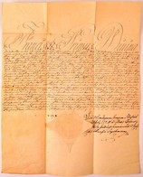 1815 I. Ferenc Parancslevele örökösödési Birtokügyben, Márton György A Királyi ítélőtábla Esküdt Jegyzője Részére, Latin - Unclassified