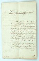 1857 Kolozsvár Városi Tanács Nevében írt Levél és Beadvány Német Nyelven - Non Classificati