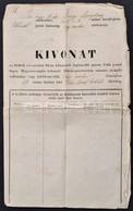 1849 Földadó Kivonat Nagymarton Községben Lakó Birtokosról - Ohne Zuordnung
