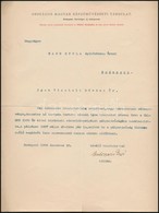 1906 Bp., Ambrozovics Dezső (1864-1919) újságíró, író, Műfordító Aláírása Kann Gyula építésznek Címzett Levélen - Ohne Zuordnung