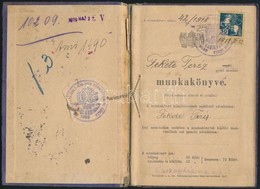 1906-1918 Cselédkönyv, Biai Személy Részére.+Munkakönyv Biai Személy, Gyári Munkás Részére. Kopott Félvászon-kötésben. - Non Classés