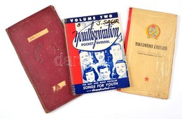 1934-1951 Egyetemi Leckekönyv és Tanulmányi értesítő + Angol Nyelvű Kottafüzet - Unclassified