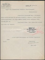 1935 Bp., Vízvári Mariska Aláírása Autóvásárlásról Szóló Okmányon - Unclassified