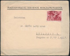 1940 Esztergom, Serédi Jusztinián (1884-1945) Bíboros, Hercegprímás Gépelt Köszönő Levele öcsének, Serédi Lajosnak, Szül - Unclassified