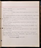 1940 Gürnwald János Altiszt Füzete, Benne 7 Lapon Receptekkel, Konyhai Jegyzetekkel, Nagyrészt Diétás Témában. Félvászon - Unclassified