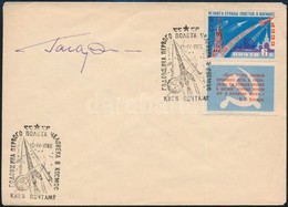 Jurij Alekszejevics Gagarin (1934-1968) Szovjet űrhajós Aláírása Emlékborítékon /
Signature Of Yuriy Alekseyevich Gagari - Other & Unclassified