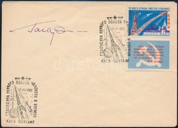 Jurij Alekszejevics Gagarin (1934-1968) Szovjet űrhajós Aláírása Emlékborítékon /
Signature Of Yuriy Alekseyevich Gagari - Sonstige & Ohne Zuordnung