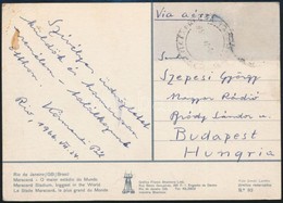 1966 Körmendi Pál Saját Kézzel írt Lapja Szepesi Györgynek Rióból. - Other & Unclassified
