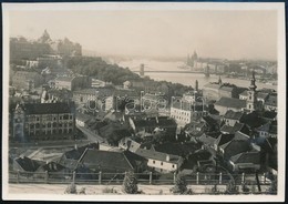 1929 Kinszki Imre (1901-1945) Budapesti Fotóművész Jelzés Nélküli Vintage Alkotása, A Szerző Kézírásával Datálva (látkép - Autres & Non Classés