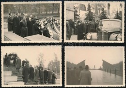 Cca 1950 Rákosi Mátyás (1892-1972) és Kísérete Németországban, 7 Db Pecséttel Jelzett Fotó, 6×9 Cm - Other & Unclassified