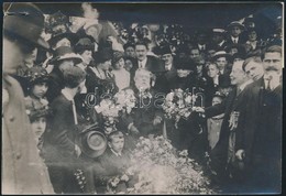 1913 Pósa Lajos (1850-1914) Köszöntése 50 írói Jubileumán, Korabeli Sajtófotó Hozzátűzött Szöveggel /   Press Photo 16x1 - Autres & Non Classés