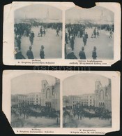 1896 Olimpia Athénban, 2 Db Feliratozott Sztereófotó, Sérült, Hiányos, 10x18 Cm - Autres & Non Classés