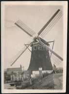 Cca 1930 Holland Szélmalom (Hága), Fotó, Hátulján Feliratozva, 8,5×6 Cm / Dutch Windmill - Andere & Zonder Classificatie