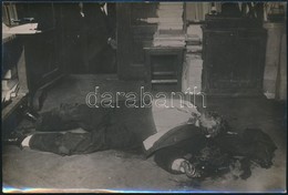 1913 Krakkó Meggyilkolt Könyvkereskedő, Korabeli Sajtófotó Hozzátűzött Szöveggel /  Krakow Book.seller Swicowszki Murder - Other & Unclassified