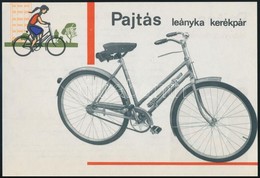 Cca 1960 A Csepel Pajtás Leányka Kerékpár Műszaki Tájékoztatója - Advertising