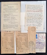 1938-1959 Judaika Témájú Nyomtatványok, Közötte Egy Munkaszolgálatos Levele - Sonstige & Ohne Zuordnung
