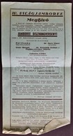 1933 Gödöllő Cserkész IV. VilágJamboreemeghívó Kisplakát + 2 Reklám Nyomtatvány  / Scout World Jamboree Invitation For C - Scouting