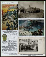 Cca 1916 Kórházvonatok Az I. Világháborúban 4 Db Fotólap és Képeslap. Kartonon (nincs Felragasztva) Kísérő Szövegekkel - Other & Unclassified