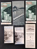 Cca 1940 Budapest 5 Db Turistáknak Szólo Kiadvány, Térképes Ismertető - Autres & Non Classés